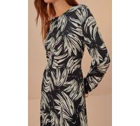 FARM Rio Bossa Banana Black Midi Dress Talla: XXS | Vestidos Midi Outlet | Mujer | Negro