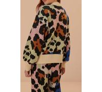 FARM Rio Colorful Leopard Knit Sweater Talla: XL | Sudaderas con Capucha Outlet | Mujer