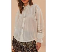 FARM Rio Off-white Long Sleeve Blouse Talla: XXS | Manga Larga Outlet | Mujer | Blanco