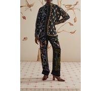 FARM Rio Winter Garden Black Pajama Shirt Talla: XL | Manga Larga Outlet | Mujer | Negro