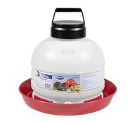 FARM-TUFF Bebedero colgante duradero para pollos, capacidad de 3 galones, fuente automática de aves de corral de llenado superior para cocineros de patio trasero, comedero de gravedad de plástico sin