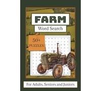 Farm Word Search Puzzle Book: 50+ Word Searches about Farm Animals, Life and More | 6x9 Inches, 110 pages | Solutions Included
