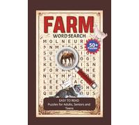 Farm Word Search Puzzle Book: Word Searches with easy to read about Farm, and More |6X9 inches, 110 pages, | 50+ Puzzles Gift for vacations and holidays