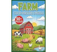 Farm Word Search Puzzle Book: Word searches with easy to read print about Animals , Crops, Tools etc. 6 x 9 inches, 110 pages, 50 + puzzles ... Gift for Vacations, Holidays, or Free Time