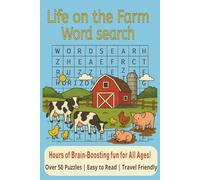 Farm Word Search Puzzle Book: Word Searches with Easy-to-Read Print about Farm, Farmland, Ranch and More | 6x9 inches, 110 pages | 50+ Puzzles … Gift for Vacation, Holidays and Free Times