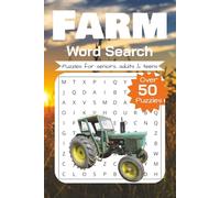 Farm Word Search Puzzle Book: Word Searches with Easy to Read Print about Farming, Agriculture, Harvest, and More │ 6x9 inches, 110 pages │ 50+ Puzzles… │Gift for Vacations, Holidays, and Relaxation