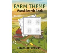 Farm Word Search Puzzle Book: Word Searches with Easy to Read Print About Farming, country life, Gardens | 6x9 inches, 110 Pages | 50+ Puzzles ... Gift for vacations, Holidays and Free Time