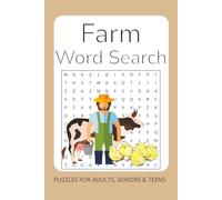 Farm Word Search Puzzle Book: Word Searches with Easy to Read Print about Farming, Farm Animals, Farm Crops and More | 6x9 inches, 110 pages | 50+ ... for Holidays, Travel, and Relaxation Time