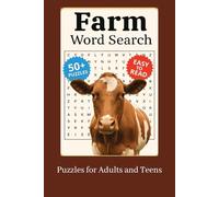Farm Word Search Puzzle Book: Word Searches with Easy to Read Print about Farming, Livestock, Crops and More | 6x9 inches, 110 pages | 50+ Puzzles .. Gift for Vacations, Holidays, Travel and Free Time