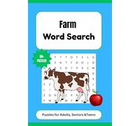 Farm Word Search Puzzle Book: Word Searches with Easy-to-Read Print about Farming, Rearing, Ranching and More | 6x9 inches, 110 pages | 50+ Puzzles ... Gift for Vacations, Holidays and Free Times