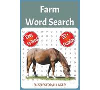 Farm Word Search Puzzle Book: Word Searches with Easy to Read Print about Farms, Animals, Farm Tools, Animal Breeds and More | 6x9 inches, 110 pages, ... Vacations, Holidays and Leisure Times