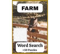 Farm Word Search Puzzle Book: Word Searches with Easy to Read Print about Farms, Farm Animals, Farm Machinery and More | 6x9 inches, 110 pages | +50 ... Gift for Vacations, Holidays and Free Times