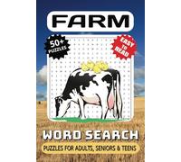 Farm Word Search Puzzle Book: Word Searches with Easy to Read Print, Farm Themed, Cows, Chickens, Goats and More | 6x9 inches, 110 pages | 50+ Puzzles... Great Gift, Vacations, Holidays and Free Times