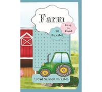 Farm Word Search Puzzles: Word Searches Puzzles with Easy to Read Print about Farm finds, animals and more | 6X9 inches Size | 50 Puzzles with solution on the back | Gift for Adults, Seniors and Teens