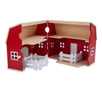 Schleich Juguete Granja de Madera 42619 – Establo, vallas, figuras y accesorios (7 piezas)
