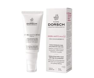 FARMA DORSCH - Hydra Matte SPF 30 | Crema Facial Hidratante con Protección Solar | Efecto Mate y Control de Brillos | Protege UVA, UVB, Luz Azul y Polución | Piel Mixta a Grasa
