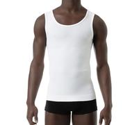 Farmacell Man 417B (Blanco, L) Camiseta Hombre Modeladora con Hilado Breeze refrescante y Ligero