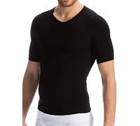 Farmacell Man 419B (Negro, M) Camiseta Media Manga Hombre Modeladora de Contención Hilado Breeze refrescante y Ligero