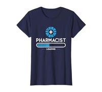Farmacéutico Cargando Medicina Farmacia Estudiantes Farmacéuticos Camiseta, Mujer, Azul Marino, XXL
