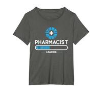 Farmacéutico Cargando Medicina Farmacia Estudiantes Farmacéuticos Camiseta, Mujer Tallas Grandes, Asfalto, 6XL Grande