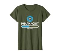 Farmacéutico Cargando Medicina Farmacia Estudiantes Farmacéuticos Camiseta, Mujer, Verde Oliva, XL