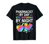 Farmacéutico de día todavía dispensando por la Noche Camiseta