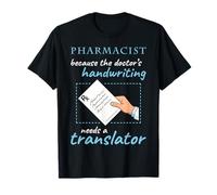 Farmacéutico Escritura a Mano Técnico de Farmacia Estudiante Camiseta