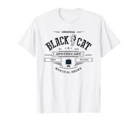 Farmacéutico Sarcástico Gato Negro Bruja Apothecary Witchy Nurse Camiseta