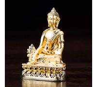 Farmacéutico Tathagata Estatua Tibetantantántica Budismo Budismo Figura de 3 Pulgadas Portable Buda Estatuilla Pequeña Medicina Budista Zen Buda Decoración del hogar Ornament Art Collection