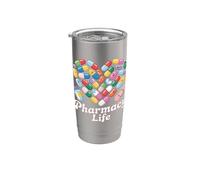 Farmacia Técnico Farmacéutico Corazón Hombres Mujeres Vaso térmico de acero inoxidable de doble pared