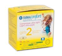 Farmaconfort Girls Compresa Día Algodón Ultra Finas 2 10uds