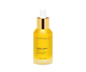Farmacy Aceite hidratante facial Honey Grail para piel seca, líneas finas y arrugas con aceite de rosa mosqueta y espino amarillo