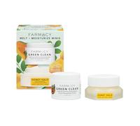 Farmacy Ceramide Crema Hidratante Facial + Bálsamo Limpiador Duo - Juego de Cuidado de la Piel de Tamaño de Viaje con Bálsamo Removedor de Maquillaje Green Clean + Crema Hidratante Honey Halo para la