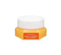 Farmacy Crema de ojos Wake Up Honey para ojeras e hinchazón, crema debajo de los ojos para arrugas y bolsas debajo de los ojos, formulada con cafeína y vitamina C, 0.5 onzas líquidas