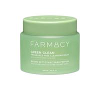 Farmacy Green Clean - Bálsamo desmaquillante resistente al agua + limpiador facial a base de aceite - Nueva fórmula de doble limpieza con ceras de origen vegetal y moringa upcycled - Sin perfume (200