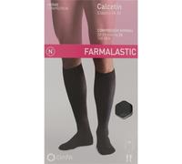 Farmalastic calcetín antibacteriano comp. normal T-pequeña negro