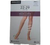 Farmalastic Media Corta De Compresión Normal Con Puntera Abierta Beige, Talla Extra Grande