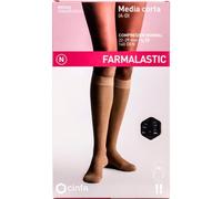 Farmalastic Media Corta Normal P/A Negro 1 Par