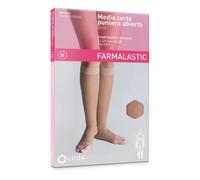 Farmalastic media corta punta abierta compresión normal camel t-g