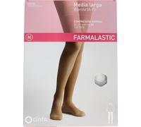 Farmalastic Media Larga blonda (A-F) comp. normal T. grande color blanco 1 Par