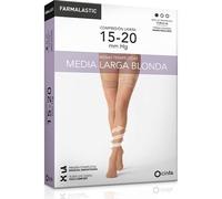 Farmalastic Media Larga Blonda Compresión Ligera L Camel 1 Par