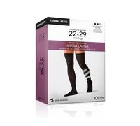 Farmalastic Media Larga caballero (A-F) compresión normal T-pequeña negro 1 Par