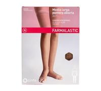 Farmalastic Media Larga Compresión Normal Puntera Abierta Camel T-M 1 Par