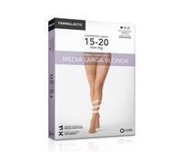 Farmalastic Medias largas blonda (A-F) Compresión normal T-Reina Plus Beige 1 par