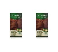 Farmatint 5R Castaño Claro Cobrizo. Tinte permanente. Cabello natural y color duradero. Sin amoníaco ni parabenes ni parafinas ni siliconas. (Paquete de 2)
