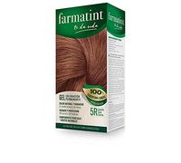 Farmatint 5R Castaño Claro Cobrizo, Tinte Vegetal Permanente, Sin Amoníaco, Cobertura Completa de Canas, Cuida y Protege tu Cabello, Unidad de 135ml, El embalaje puede variar