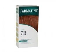 Farmatint 7R Rubio Cobrizo, Coloración Permanente con Active Color Complex, Filtro Solar Natural y Ceramidas, Sin Amoniaco, Cubre Canas, 1 Kit
