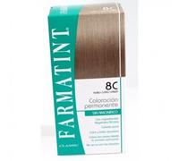 Farmatint 8C Rubio Claro Ceniza 130 ML - Coloración Permanente Sin Amoniaco
