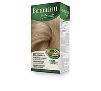 Farmatint Gel 10N Rubio Platino | Color natural y duradero | Componentes vegetales y aceites naturales | Sin amoníaco | Sin Parabenos | Dermatológicamente testado, 135ml