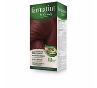 Farmatint Gel 4M Castaño Caoba, Color Natural y Duradero, Componentes Vegetales y Aceites Naturales, Sin Amoníaco, Sin Parabenos, Dermatológicamente Testado, 135ml